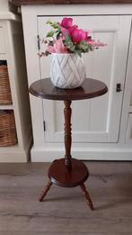 Houten plantentafeltje, Ophalen, Gebruikt, Rond