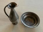 Tinnen Kannetje met Schaaltje, Antiek en Kunst, Antiek | Tin, Verzenden