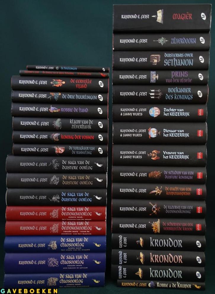 Midkemia & Kelewan: Complete Scheuringsoorlog - FEIST 32x, Boeken, Fantasy, Zo goed als nieuw, Ophalen of Verzenden