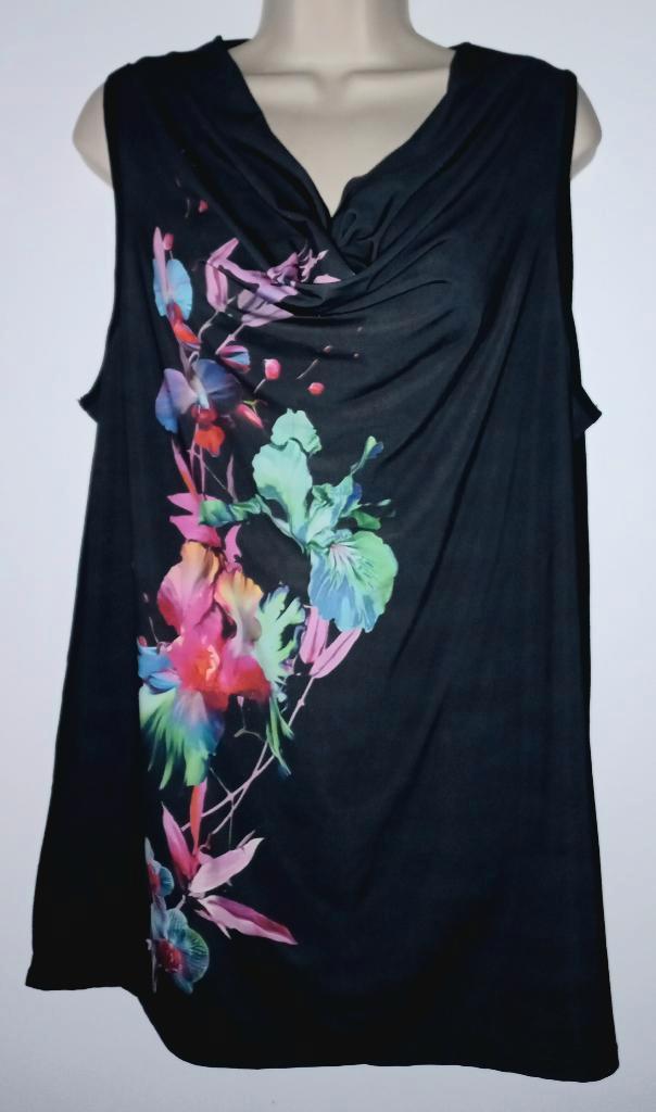 Pescara tuniek maat 46, Kleding | Dames, Grote Maten, Zo goed als nieuw, Blouse of Tuniek, Zwart, Ophalen of Verzenden