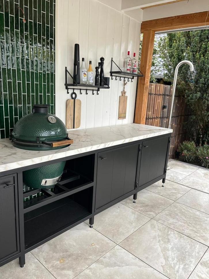 Stalen buitenkeuken maatwerk, Tuin en Terras, Buitenkeukens, Nieuw, Houtskool, Inbouw, Vrijstaand, Ophalen of Verzenden