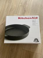 Kitchenaid Gietijzeren Grillpan – 26 cm (nieuw in doos), Ophalen, Gietijzer, Nieuw, Keramische plaat