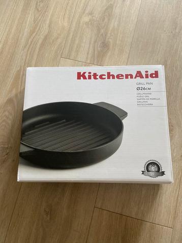 Kitchenaid Gietijzeren Grillpan – 26 cm (nieuw in doos) beschikbaar voor biedingen