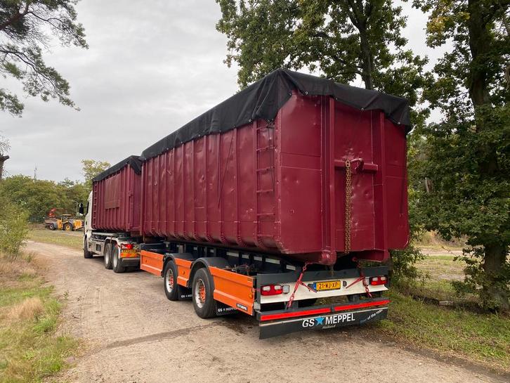 Containeraanhanger wipkar GS MEPPEL 2013 stuuras apk 07-2026, Auto's, Vrachtwagens, Particulier, Aanhangers en Opleggers, Ophalen