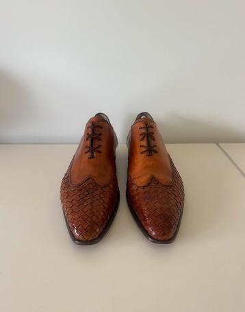 Magnanni leren gevlochten veter schoenen 44 beschikbaar voor biedingen
