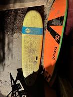 SoftTech 8′4″ softtop surfboard | beginner longboard, Watersport en Boten, Golfsurfen, Ophalen, Gebruikt, Longboard, Met koord
