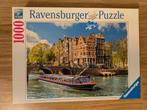 Ravensburger puzzel, Rondvaart in Amsterdam (1000st), Ophalen, 500 t/m 1500 stukjes, Zo goed als nieuw, Legpuzzel