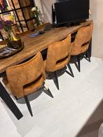 6 Eetkamerstoelen PTMD - Showroommodel nieuwprijs €1725, Ophalen, Overige kleuren, Zo goed als nieuw, Stof