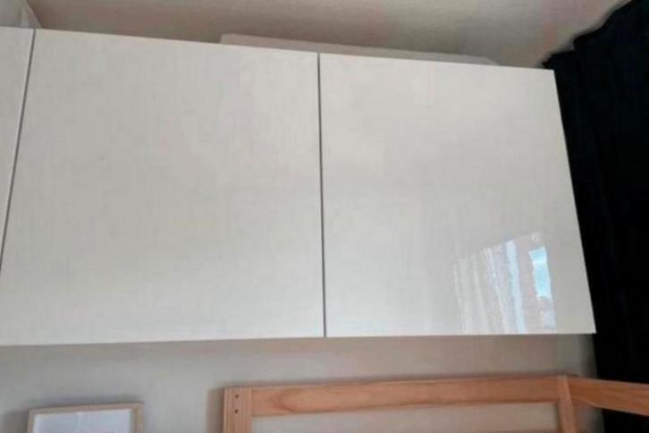 Ikea Besta kast -2 stuks - wit - hoogglans deuren, perect, Huis en Inrichting, Kasten | Wandmeubels, Zo goed als nieuw, Minder dan 100 cm