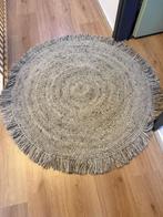 100% wollen vloerkleed diameter 100cm, Huis en Inrichting, Ophalen, Gebruikt, Rond, Grijs