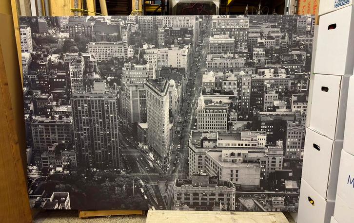 Groot Canvas New York City - 140x200 cm, Huis en Inrichting, Woonaccessoires | Schilderijen, Tekeningen en Foto's, Zo goed als nieuw