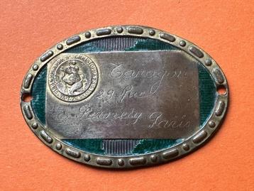 Stokoud koperen St'Christophe badge. T.b.v. Uw oldtimer. beschikbaar voor biedingen