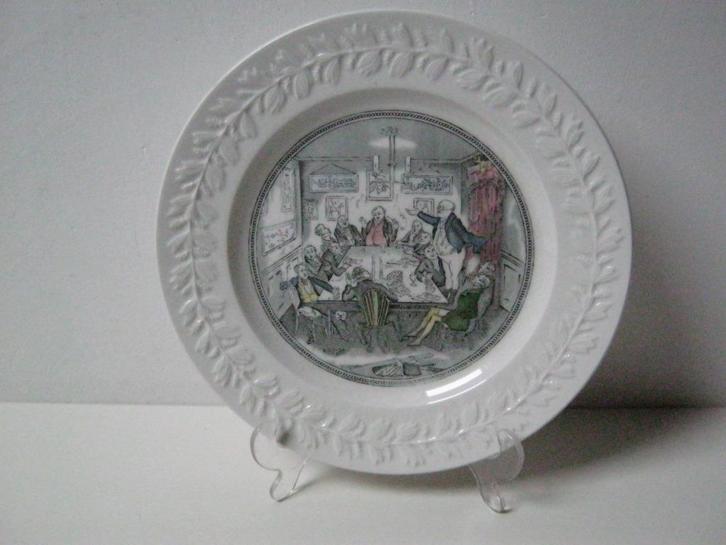 Adams bord Mr Pickwick addresses the club ironstone, Antiek en Kunst, Antiek | Servies los, Ophalen of Verzenden