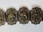 Vintage armband Egyptisch Fatima had olifanten zilver?, Ophalen of Verzenden, Zo goed als nieuw, Zilver, Zilver