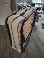 Logeerbed - Leen Bakker. Inklapbaar, Ophalen, Overige materialen, Eenpersoons, Zwart