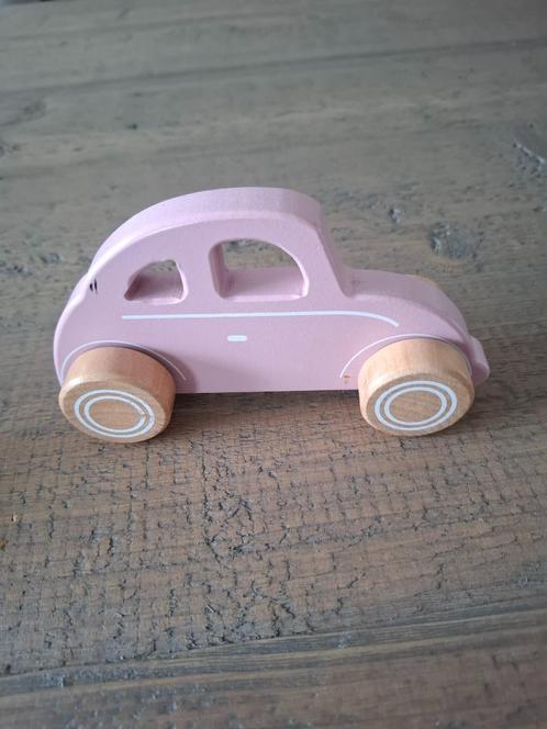 Little Dutch houten auto - roze, Kinderen en Baby's, Speelgoed | Houten speelgoed, Gebruikt, Overige typen, Ophalen of Verzenden