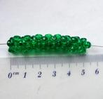Driehoekkraal groen transparant van circa 1 cm (15 stuks), Verzenden, Nieuw, Kraal