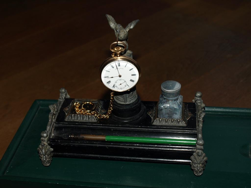 ANTIEK INKTSTEL 1890, Antiek en Kunst, Antiek | Kantoor en Zakelijk, Ophalen of Verzenden