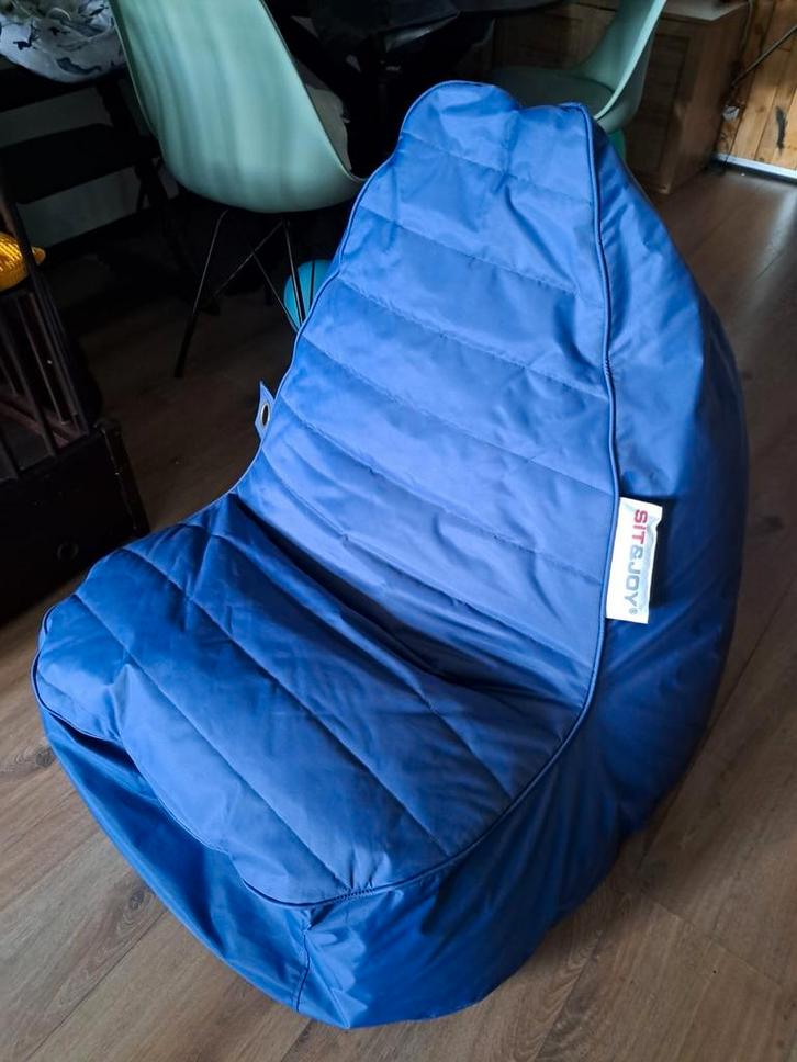 Sit 'n Joy zitzak, Huis en Inrichting, Zitzakken, Gebruikt, Zitzakstoel, Blauw, Ophalen