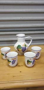 alcobaca wijnset, keramiek, Huis en Inrichting, Keuken | Servies, Ophalen of Verzenden, 'T Olde Gre-j, Info@toldegrej.nl, Endepoelstraat 20f Didam