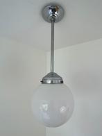 Art Deco hanglamp chroom, Gebruikt, Ophalen of Verzenden, 50 tot 75 cm, Art Deco