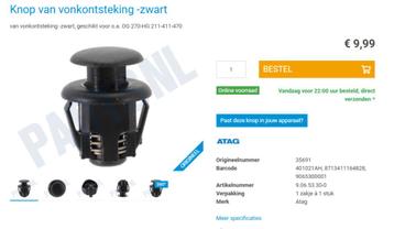 atag drukknop  35691 ontsteking gasstel  beschikbaar voor biedingen