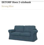 Ikea Ektorp Hoes 2-zitsbank (strong blue), Huis en Inrichting, Zo goed als nieuw, Ophalen, Tweepersoons