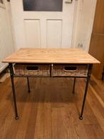 Retro Salontafel met Rieten Mandjes, Ophalen