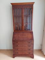Kersenhouten secretaire/vitrine,in zeer nette staat!, Huis en Inrichting, Kasten | Secretaires, Ophalen, Gebruikt