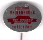 Rijschool Meulenbroek Rotterdam blik speldje ( H_099 ), Verzenden, Nieuw, Transport, Speldje of Pin
