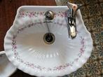 Roze gebloemd fonteintje incl. kraan en zeepbakje, Ophalen