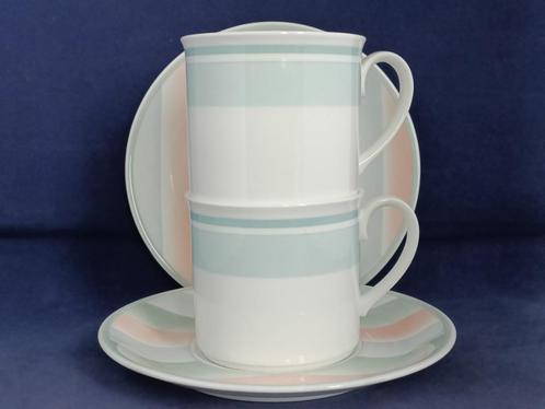Villeroy & Boch Rondo / Aria / Andante - 2 kop en schotels, Huis en Inrichting, Keuken | Servies, Zo goed als nieuw, Kop(pen) en/of Schotel(s)