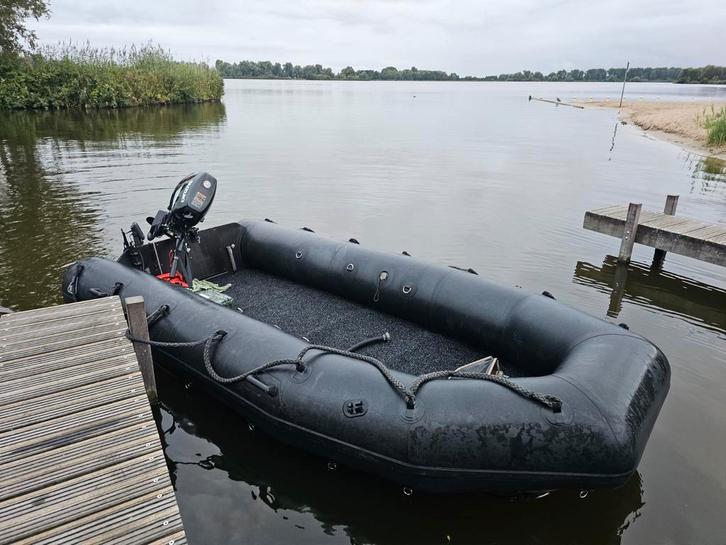 DSB defensieboot 4.00×2.00m, Watersport en Boten, Rubberboten, Zo goed als nieuw, Overige merken, Overige materialen, Minder dan 70 pk