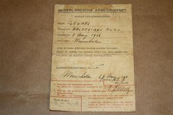 Document Nederlandsche Arbeidsdienst - 1944 beschikbaar voor biedingen