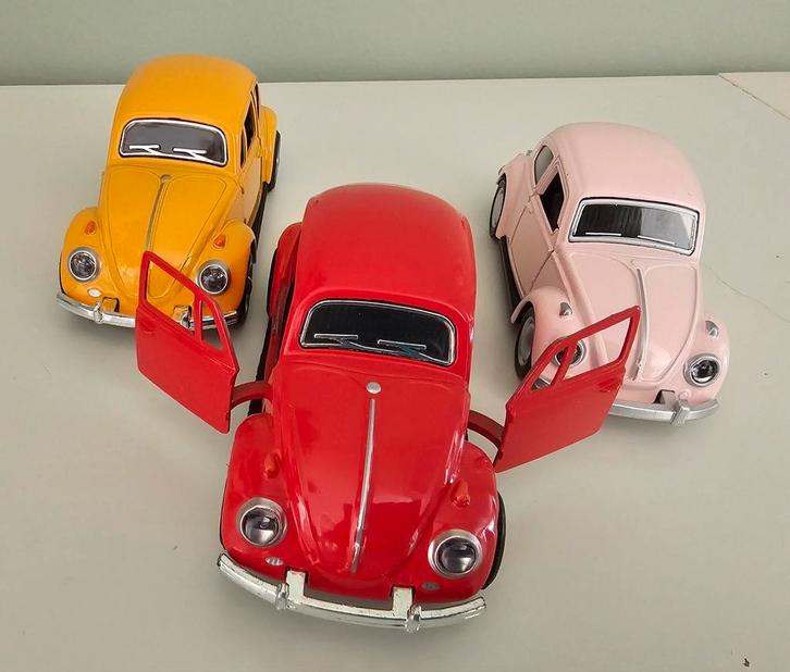 3x Volkswagen Kever, Hobby en Vrije tijd, Modelauto's | 1:24, Nieuw, Overige merken, Ophalen of Verzenden