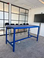 Blauwe hoge tafel - 200x90x110cm, Ophalen, Gebruikt