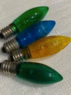 4 Gekleurde Losse Lampjes Kersverlichting Groen, Geel  Blauw, Ophalen of Verzenden, Zo goed als nieuw