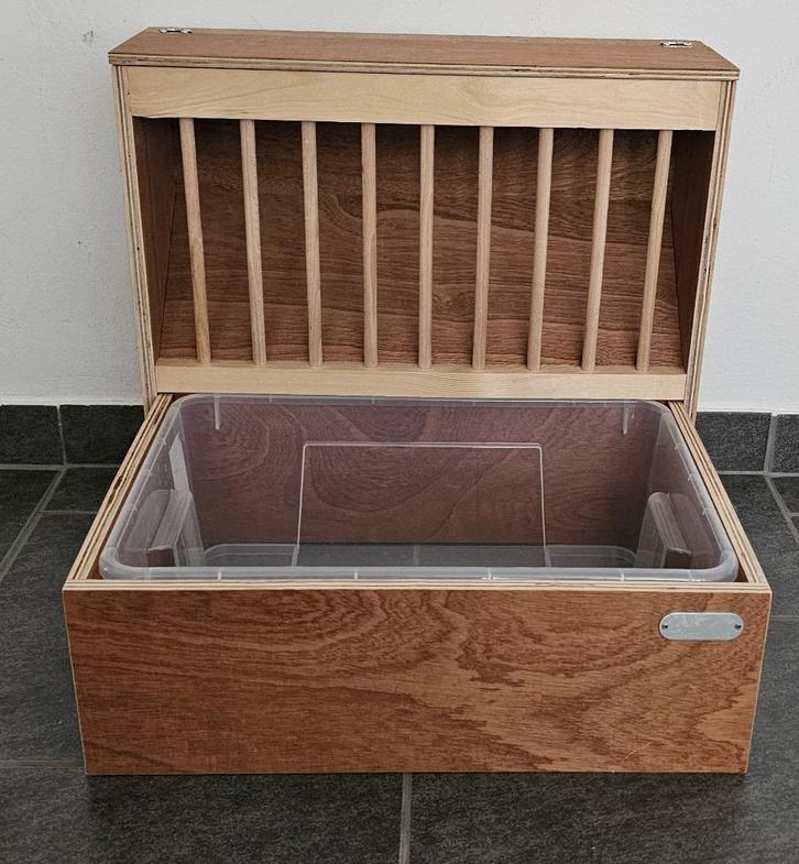 Konijnentoilet met ruif, Dieren en Toebehoren, Knaagdieren en Konijnen | Toebehoren, Nieuw, Verzorging, Ophalen of Verzenden