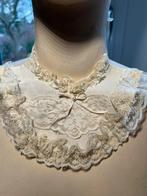 Vintage mooi kanten kraagje voor pop of beer striksluiting, Ophalen of Verzenden