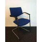 Vergaderstoelen Comforto DX chroom / blauw zeer mooi! 6st., Gebruikt, Blauw, Ophalen of Verzenden, Stof