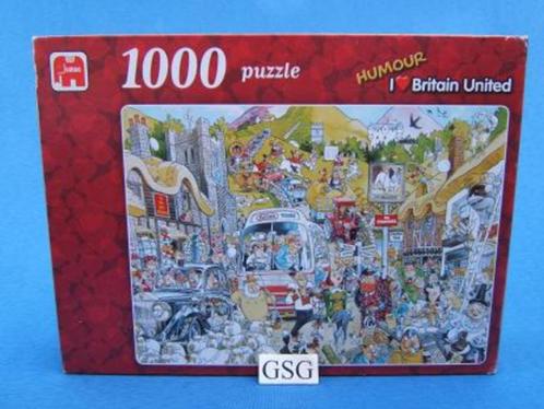 I love Britain United 1000 st nr. 10767-03, Hobby en Vrije tijd, Denksport en Puzzels, Gebruikt, 500 t/m 1500 stukjes, Ophalen