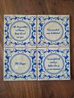 Tegeltjes in Delfts Blauwe stijl 'Kesbeke' (of andere quote), Ophalen of Verzenden