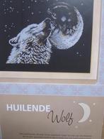 Borduur telpatroon Huilende wolf met de kleurnummers DMC, Ophalen of Verzenden, Nieuw, Handborduren, Patroon