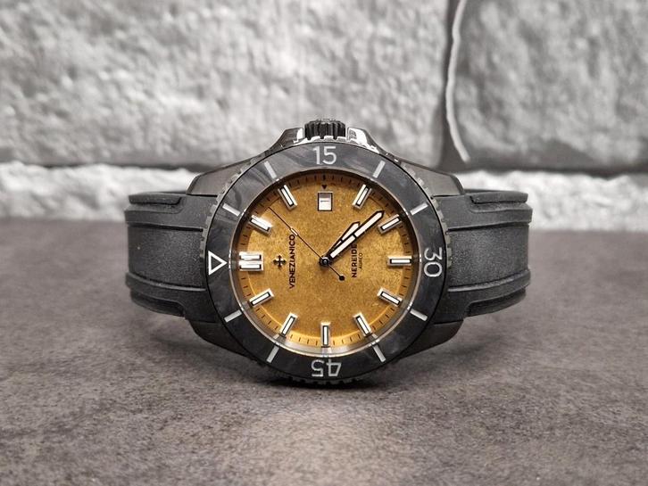 One-off..! Venezianico Nereide Aureo /Carbonio, full set '24, Sieraden, Tassen en Uiterlijk, Horloges | Heren, Zo goed als nieuw