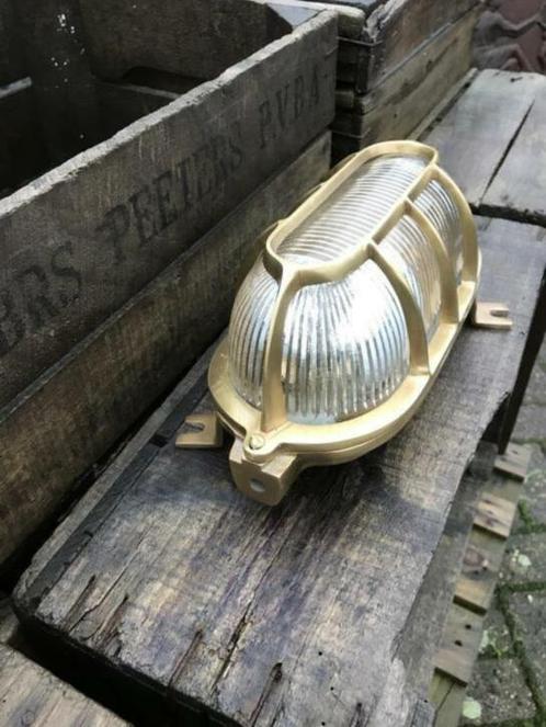 Buitenlamp / scheepslampen te koop., Huis en Inrichting, Lampen | Hanglampen, Nieuw, Minder dan 50 cm, Glas, Metaal, Ophalen