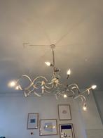 Witte design kroonluchter/hanglamp - krullend, Ophalen of Verzenden, Zo goed als nieuw, Modern / Design / Artistiek, Metaal
