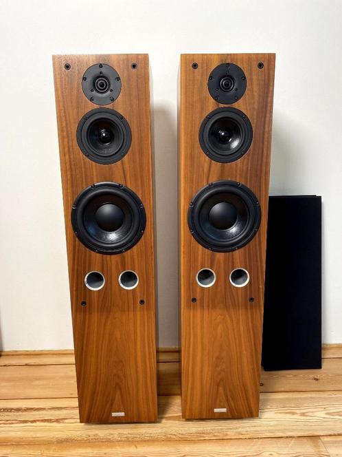 Xavian Preludio Walnoot, Audio, Tv en Foto, Luidsprekers, Gebruikt, Front, Rear of Stereo speakers, 120 watt of meer, Overige merken