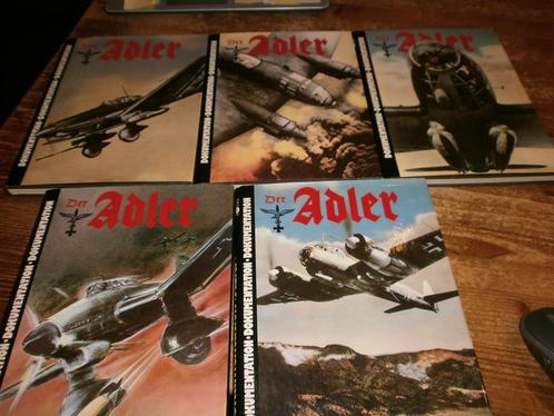 der adler complete serie van 5 propaganda luftwaffe-uitgave, Boeken, Oorlog en Militair, Zo goed als nieuw, Ophalen of Verzenden