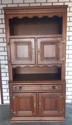 Eiken wandmeubel bar kast, Huis en Inrichting, Kasten | Wandmeubels, Ophalen, Minder dan 150 cm, 150 tot 200 cm, Gebruikt
