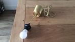 Lamp pendel goudkleurig met gouden snoer, Overige materialen, Ophalen of Verzenden, Zo goed als nieuw, 75 cm of meer